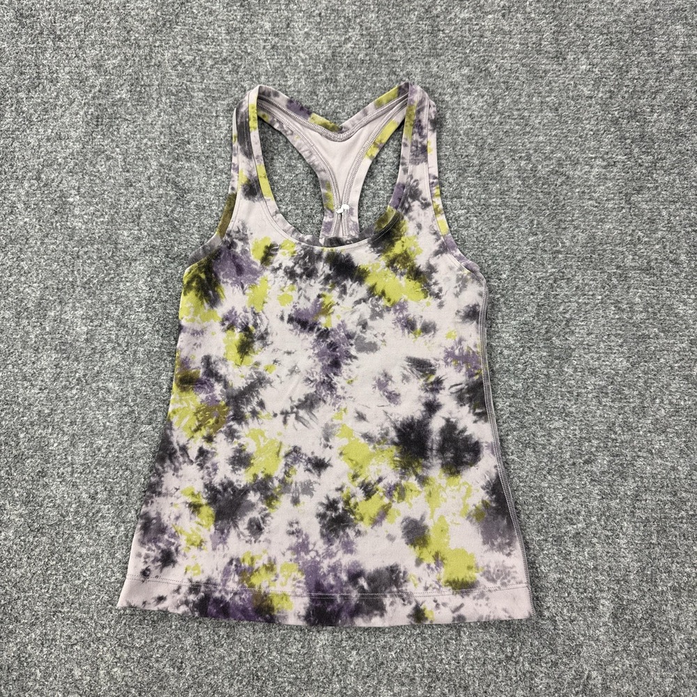 Lululemon Tank Top‎ Womens Small Multicolor Tie Dye Racerback Athletic Yoga Gym
